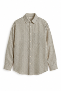 Biege Linen | Close Black Stripes