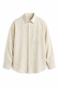 Beige Linen | Black Stripes