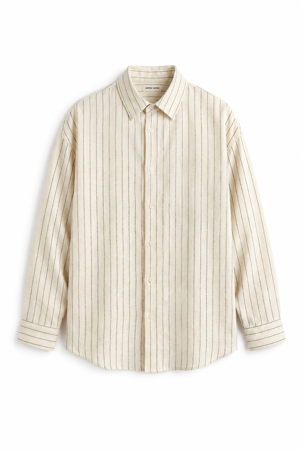 Beige Linen | Black Stripes