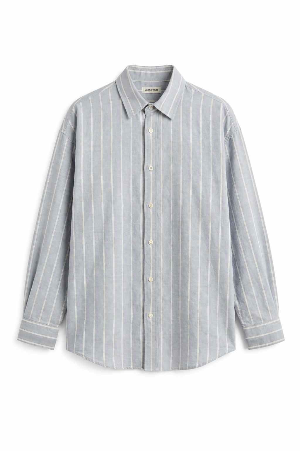 Electric Blue Linen | Bolder White Stripes